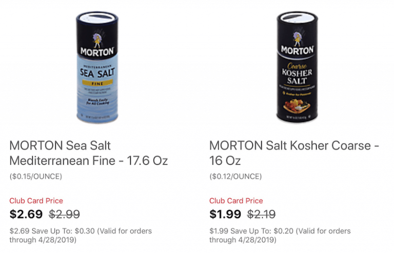 Morton Kosher Salt Coupon and Sale, Pay Just $1.29 at Safeway - Super Safeway