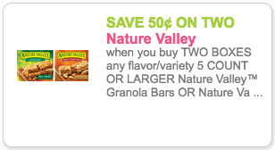 nature valley granola bars coupon