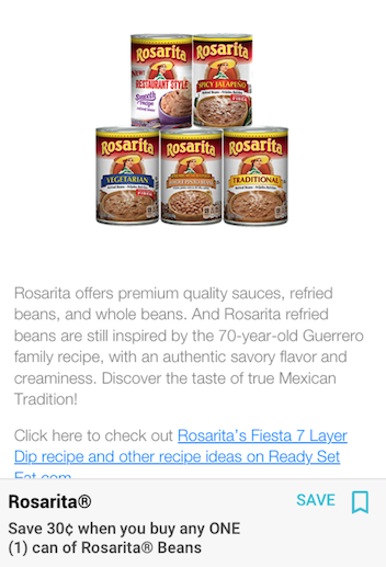 rosarita beans coupon