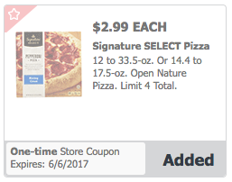signature select pizza