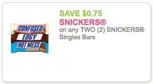snickers candy bar coupon