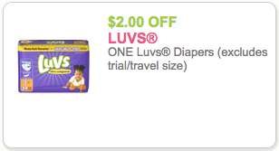 luvs diapers coupon