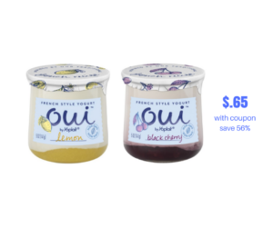 NEW Oui French Style Yogurt by Yoplait Just $.65 With Coupon - Super ...