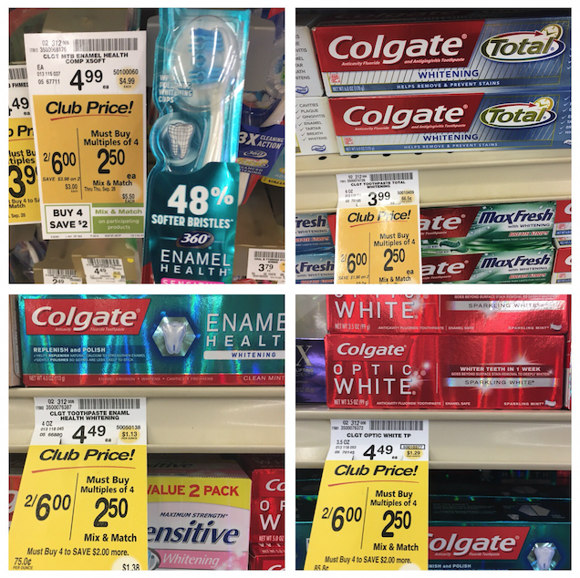 colgate toohpaste sale and coupon