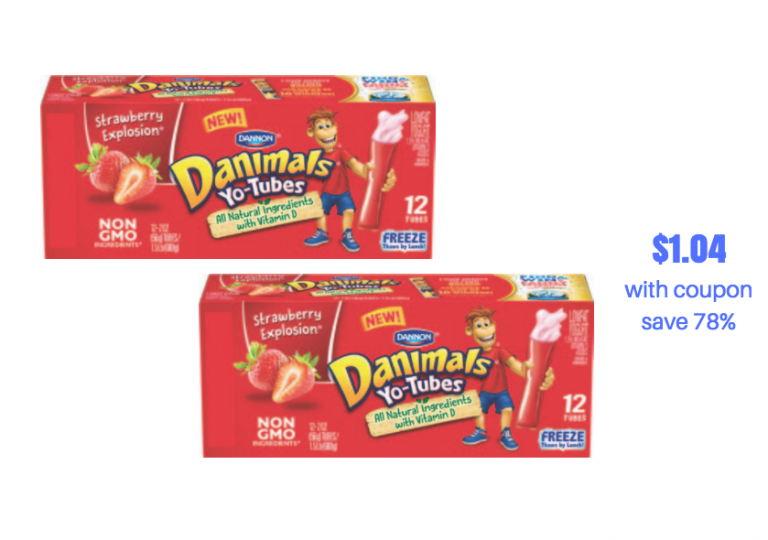New Danimals Yo-Tubes Coupon Stack, Pay Just $1.04 for 12 Yogurt Tubes ...
