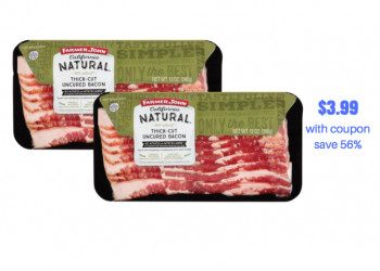 Farmer John All Natural Thick Cut Uncured Bacon Just $3.99 With Coupon ...