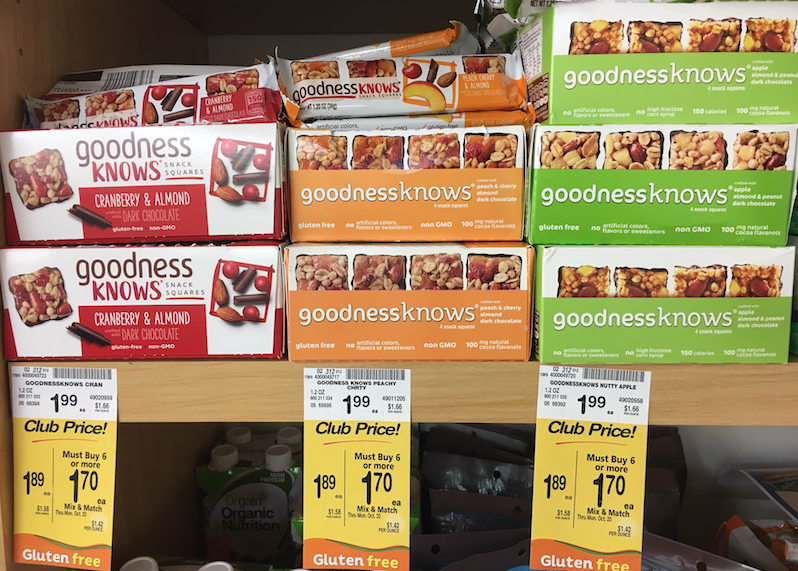 goodness knows snacks coupons