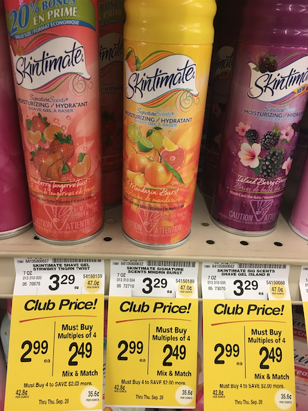 skintimate shave gel coupon