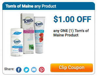 tom's of maine coupons