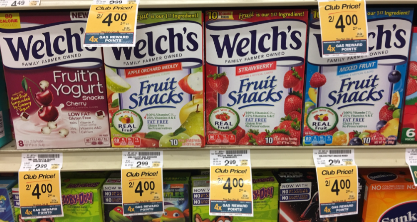 Welch's Fruit Snacks Coupons