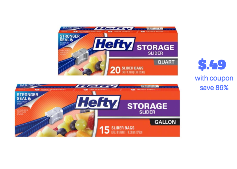 Hefty Slider Bags Coupons