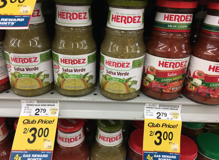 Herdez Salsa Just .95 With Sale and Coupon at Safeway, Save 70