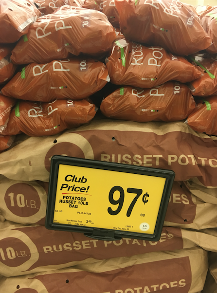 10lb bag of potatoes sale price