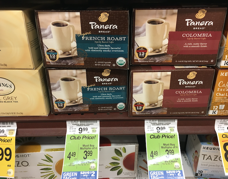 Panera Organic Coffee k-cups