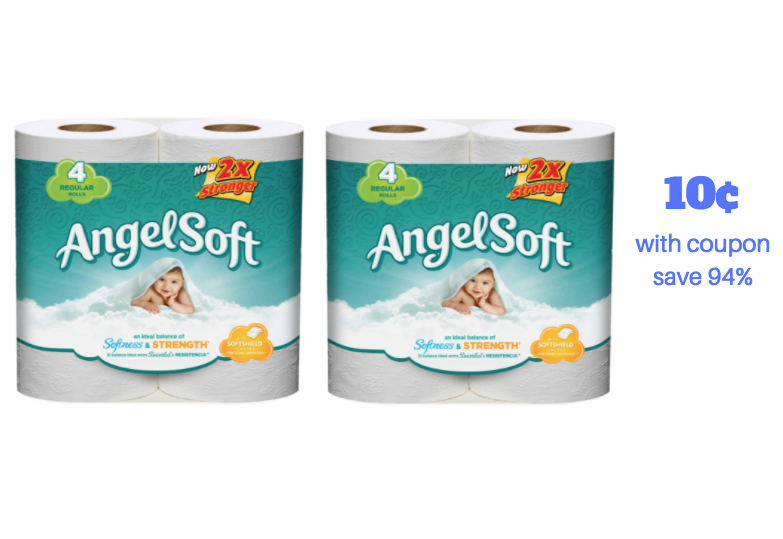 angel soft bath tissue 4 ct