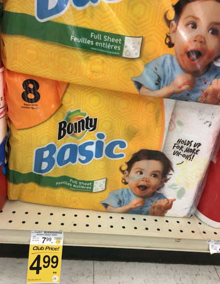 bounty Basics paper towels