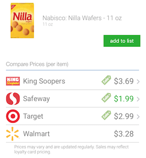 nilla wafers price