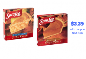 New Sale and Coupon on Sara Lee Pies at Safeway, Save 43% - Super Safeway