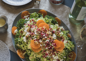 Winter Salad With Apple Pomegranate Dressing