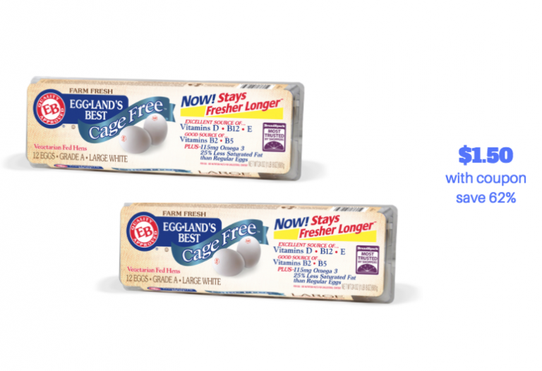 New Eggland's Best Eggs Sale - Pay Just $1.50 for Cage Free Eggs With ...