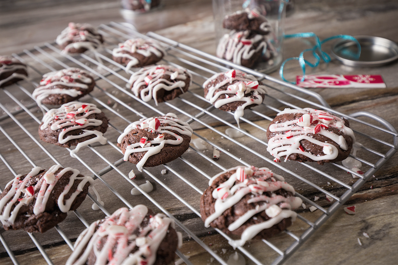 peppermint cake mix cookies