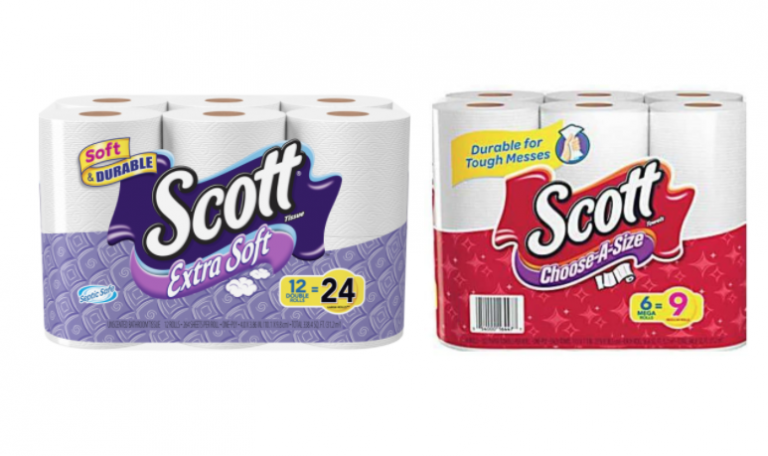 Stock up on Scott Bath Tissue 12 Rolls and Paper Towel 6 Rolls Just