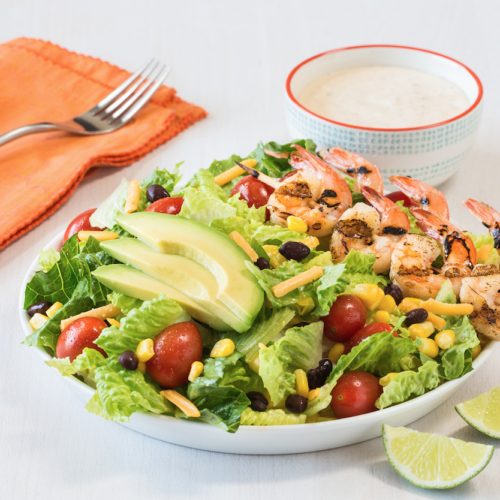 shrimp taco salad