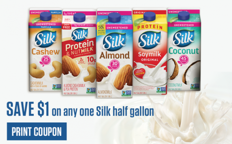 Silk Coupon, Pay $1.99 for Almond, Cashew, Coconut, or Soy Milk - Super ...