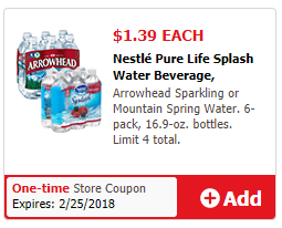Arrowhead Water coupon