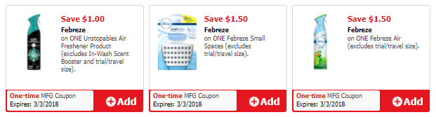 Save Money With Febreze Printable Coupons