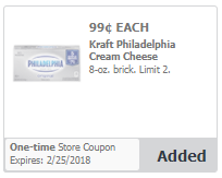 Philadelphia Cream Cheese Coupon