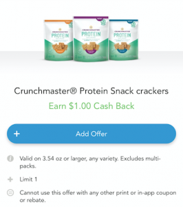 Crunchmaster Protein Crackers Just $1.50 With Coupon - Super Safeway