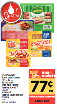 Lunchables Sale ad