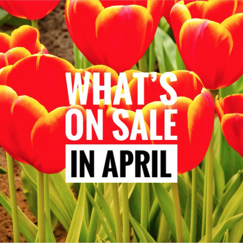 What's on sale in April