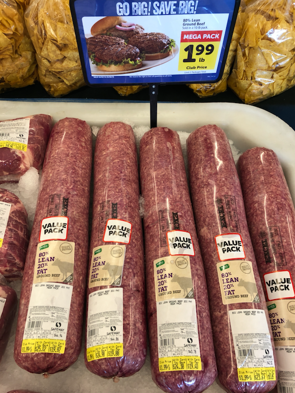 80% lean ground beef sale