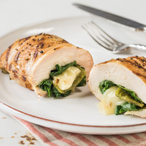 Poblano and Pepper Jack Stuffed Chicken Breast