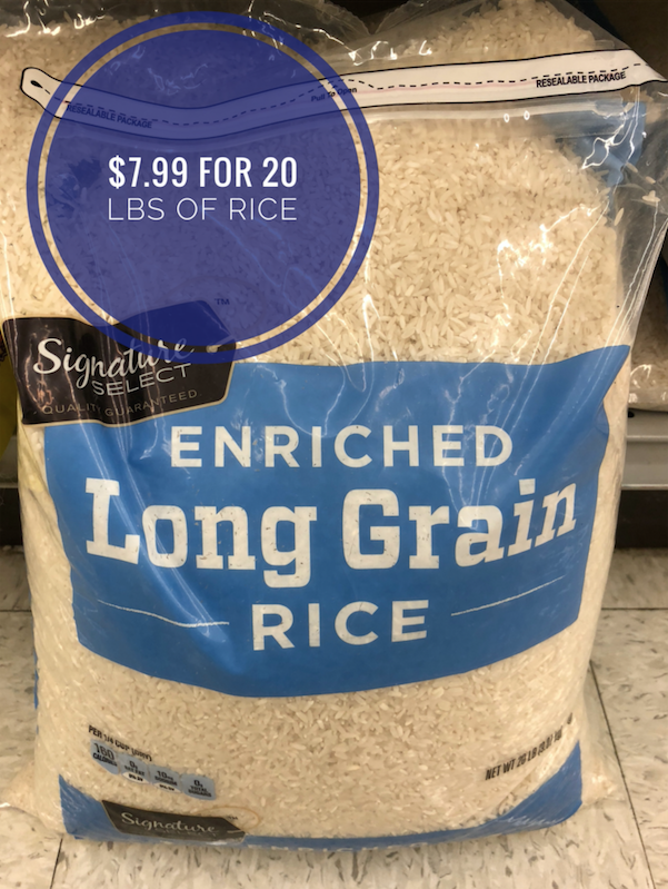 Safeway 20 lbs rice