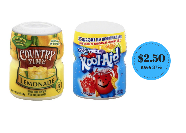 Kool Aid and Country Time Powder Drink Mixes Just 2.50 at Safeway