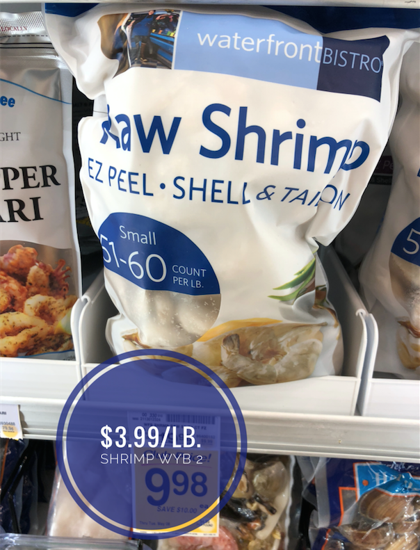 shrimp $3.99 per lb sale