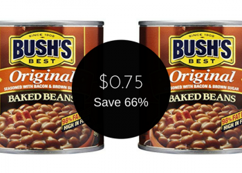 Bush’s Best Baked Beans for $0.75 (Save 66%)