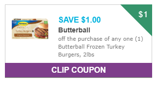 Butterball burger coupon