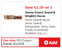 Jimmy Dean Bacon J4U