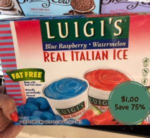 New Luigi's Real Italian Ice Coupon = $1.00 at Safeway - Super Safeway