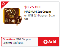 Magnum Ice Cream Coupon