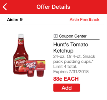 Hunt's Ketchup Coupon