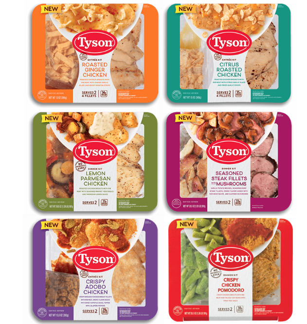 Tyson Meal Kit Flavors
