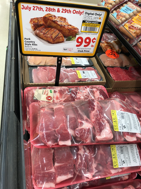Hot Meat Deal of the Week - .99/lb. Country Style Pork Ribs