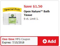 open nature bath tissue coupon
