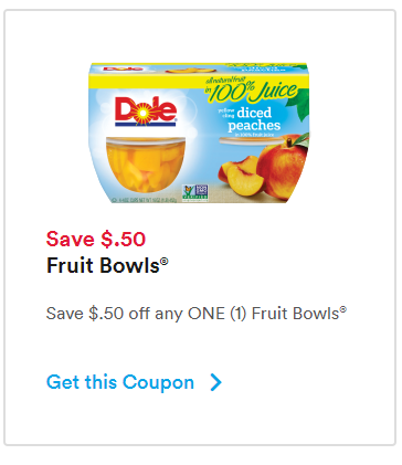Dole cups coupon
