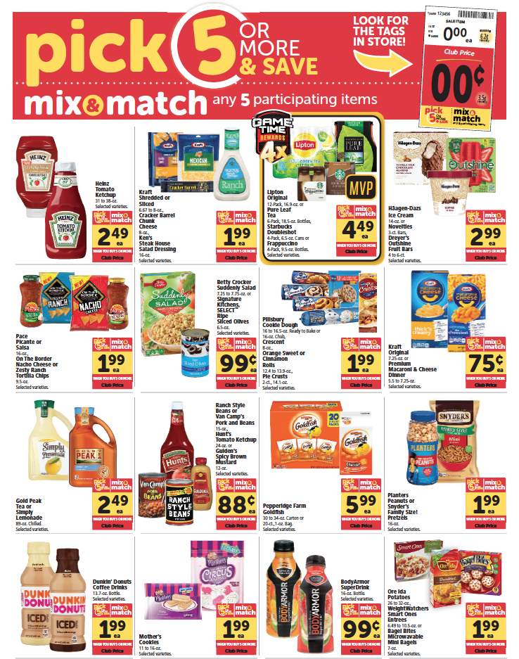 Safeway Pick 5 and Save Promo